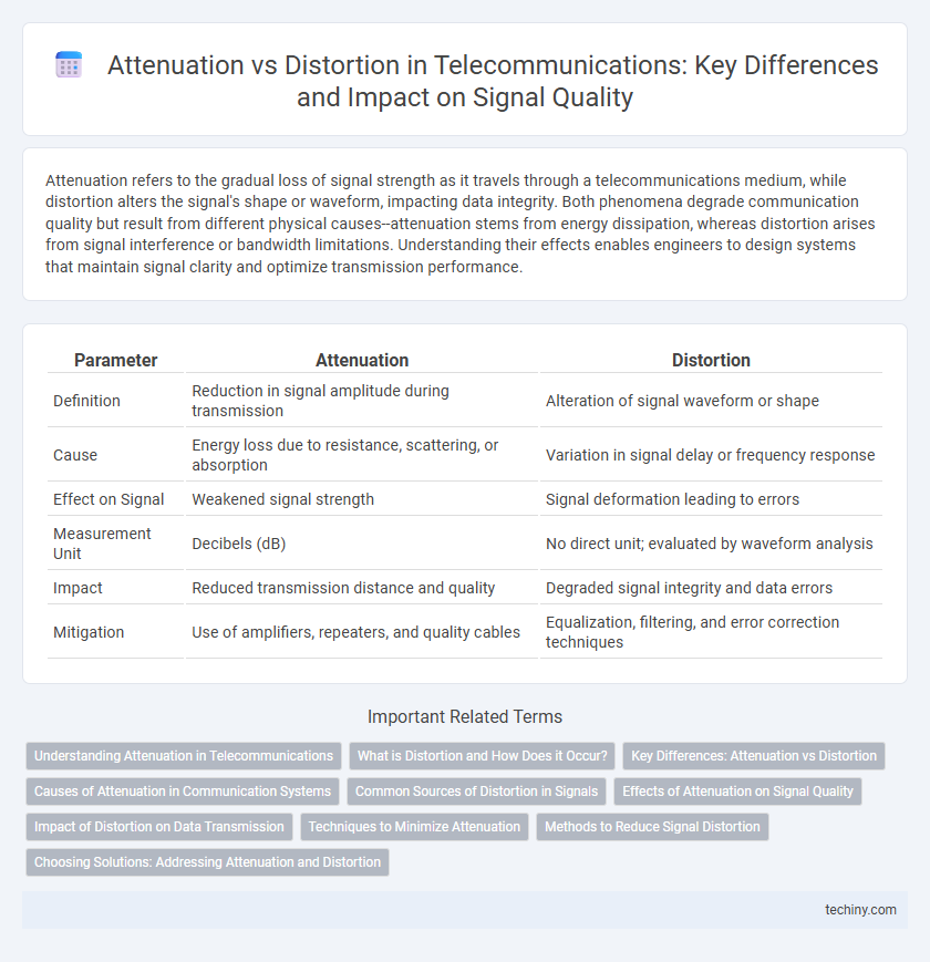 Attenuation vs Distortion in Telecommunications: Key Differences and Impact on Signal Quality