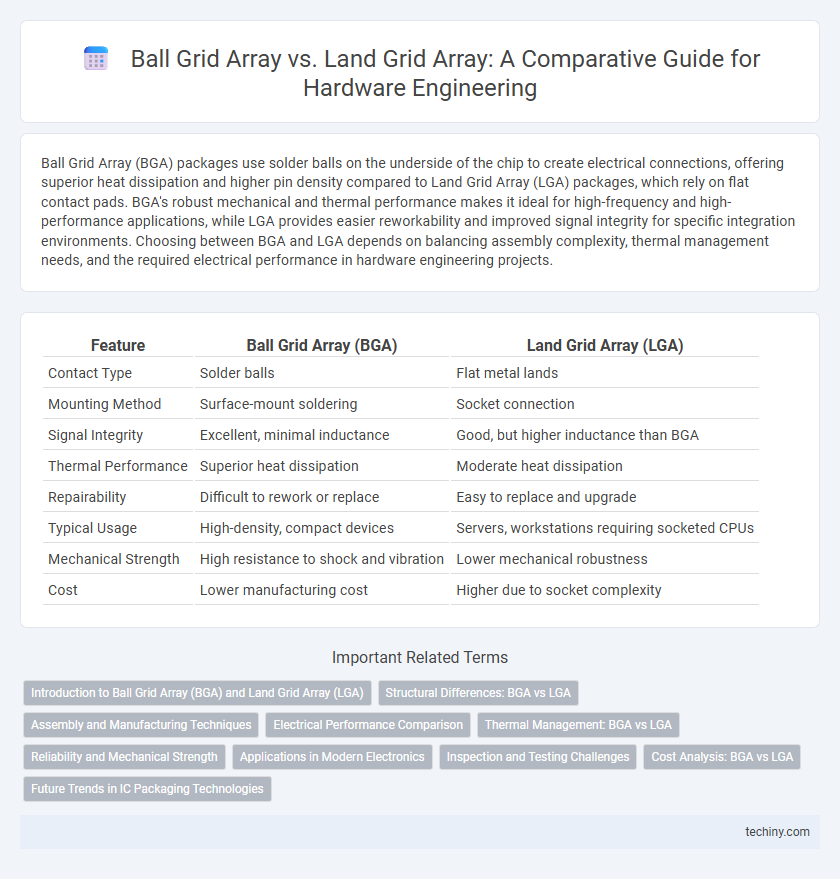 Ball Grid Array vs. Land Grid Array: A Comparative Guide for Hardware Engineering