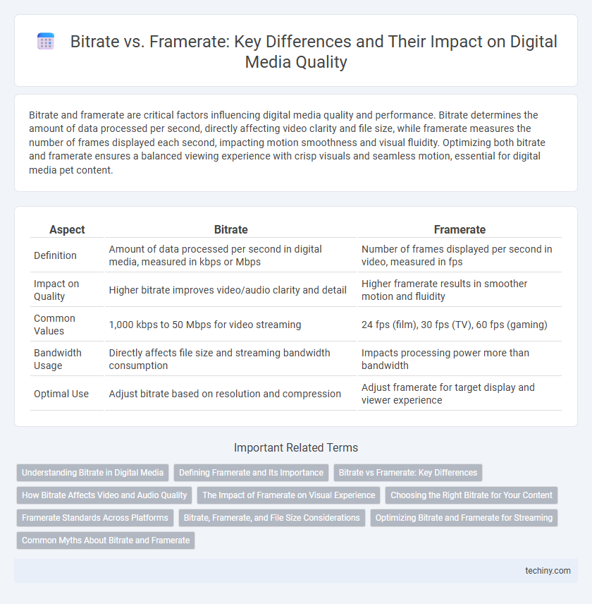 Bitrate vs. Framerate: Key Differences and Their Impact on Digital Media Quality