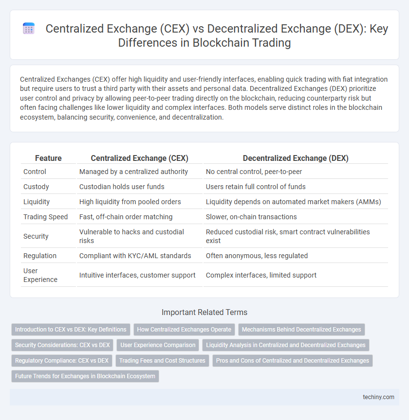 Centralized Exchange (CEX) vs Decentralized Exchange (DEX): Key Differences in Blockchain Trading
