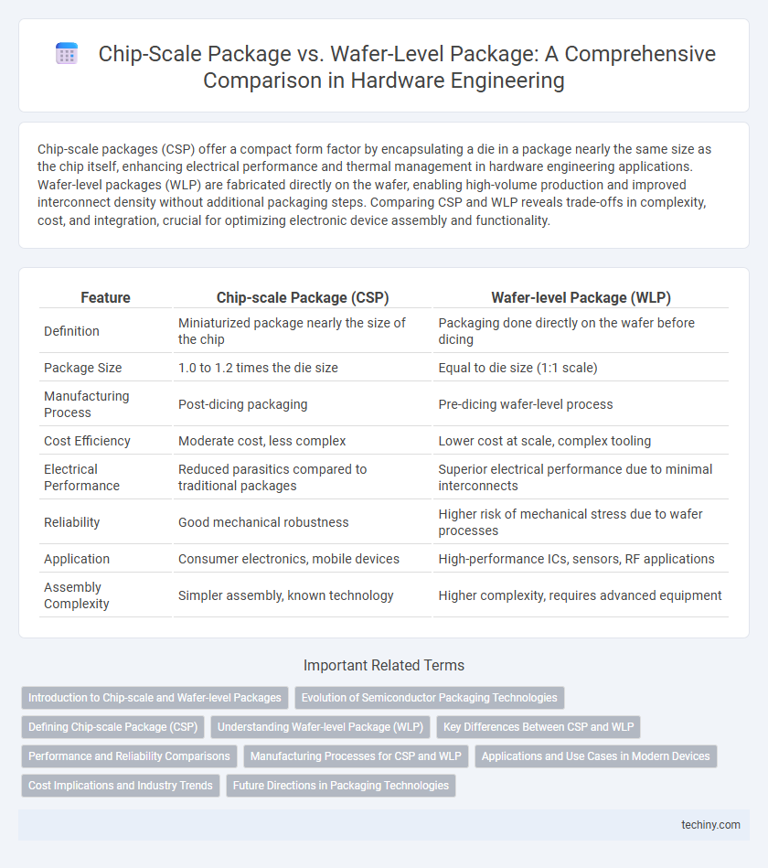 Chip-Scale Package vs. Wafer-Level Package: A Comprehensive Comparison in Hardware Engineering