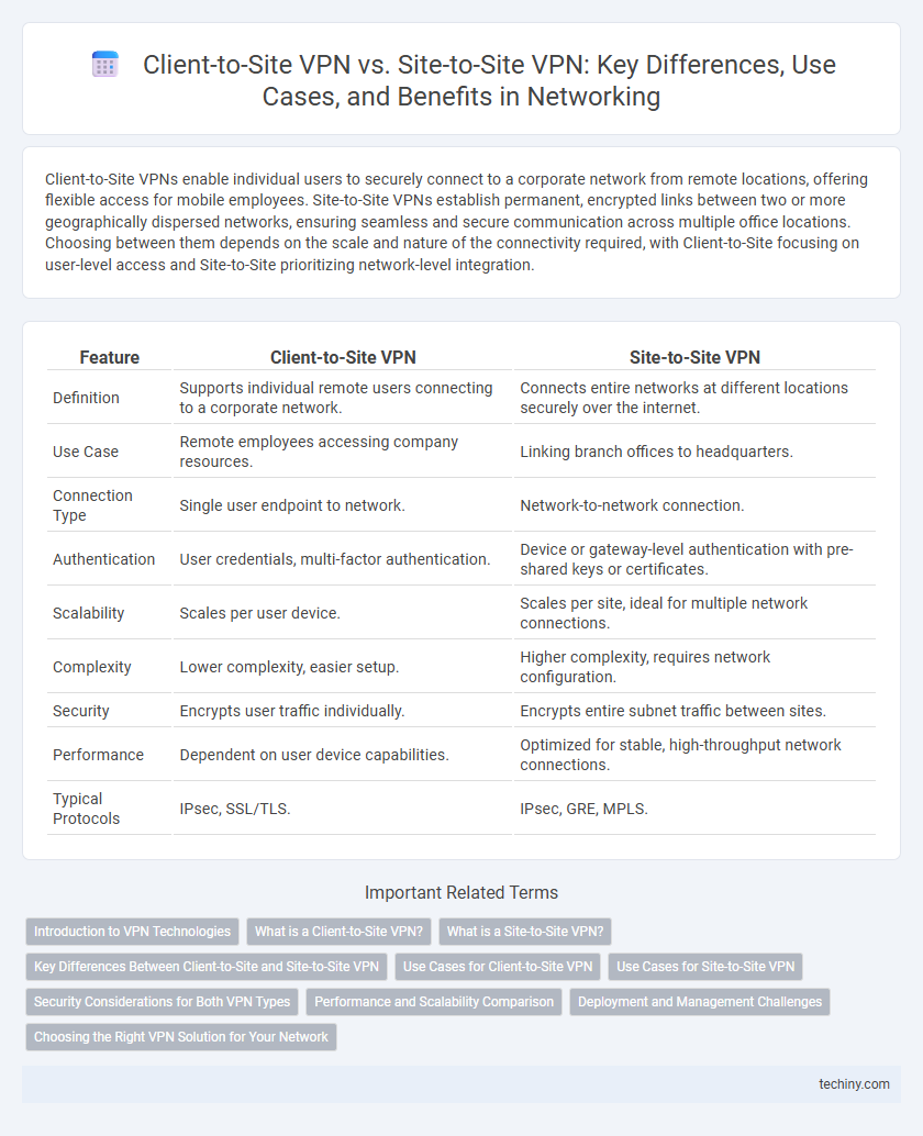Client-to-Site VPN vs. Site-to-Site VPN: Key Differences, Use Cases, and Benefits in Networking