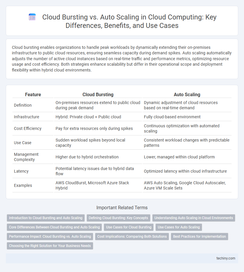 Cloud Bursting vs. Auto Scaling in Cloud Computing: Key Differences, Benefits, and Use Cases
