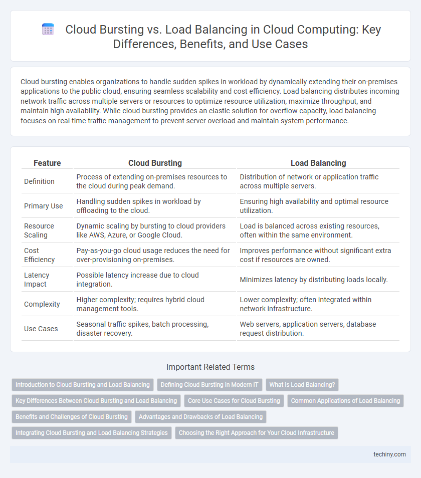 Cloud Bursting vs. Load Balancing in Cloud Computing: Key Differences, Benefits, and Use Cases