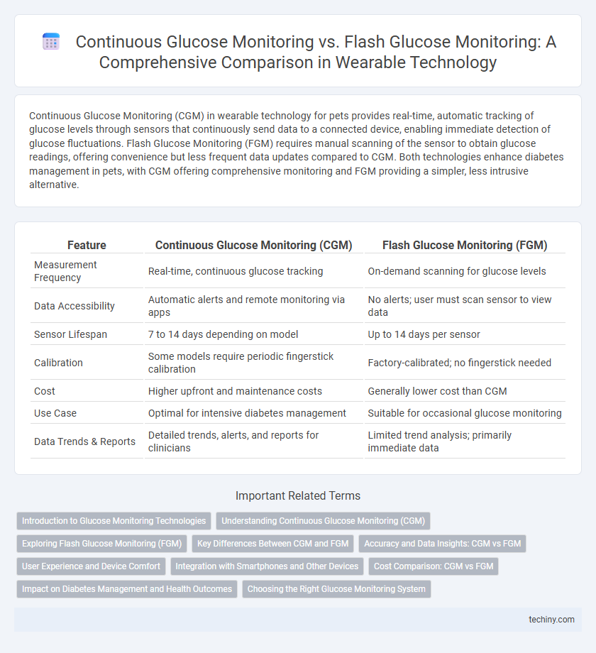 Continuous Glucose Monitoring vs. Flash Glucose Monitoring: A Comprehensive Comparison in Wearable Technology