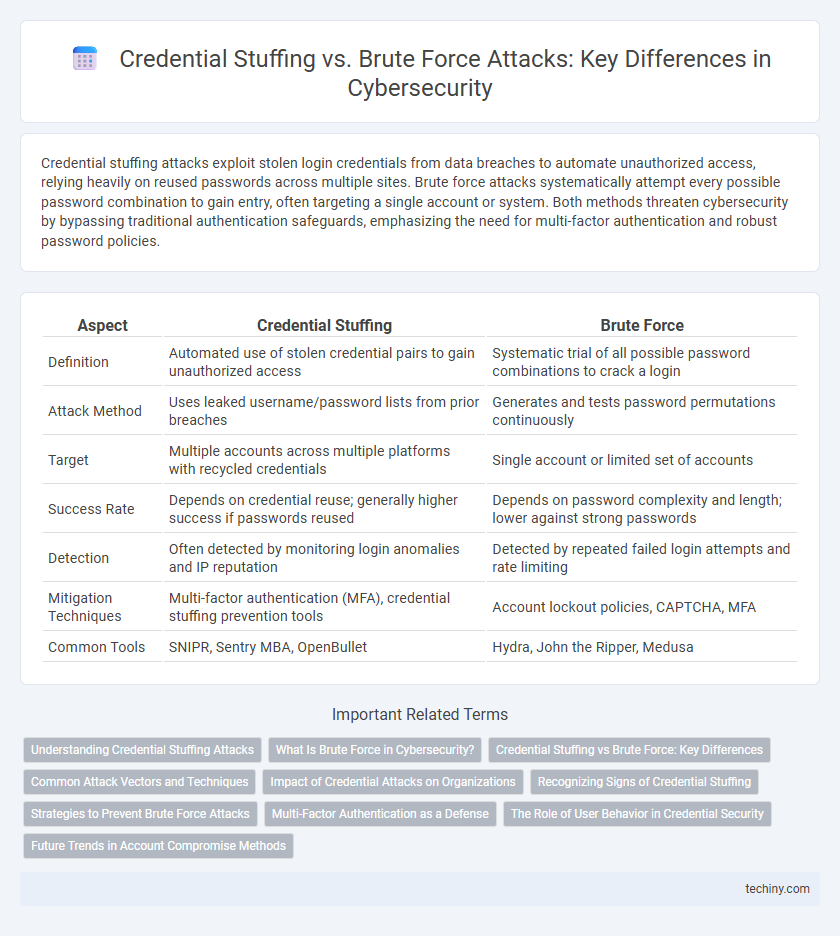 Credential Stuffing vs. Brute Force Attacks: Key Differences in Cybersecurity