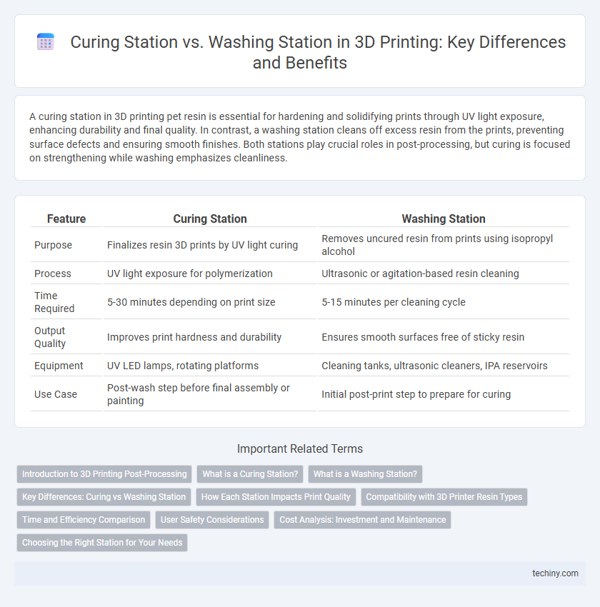 Curing Station vs. Washing Station in 3D Printing: Key Differences and Benefits