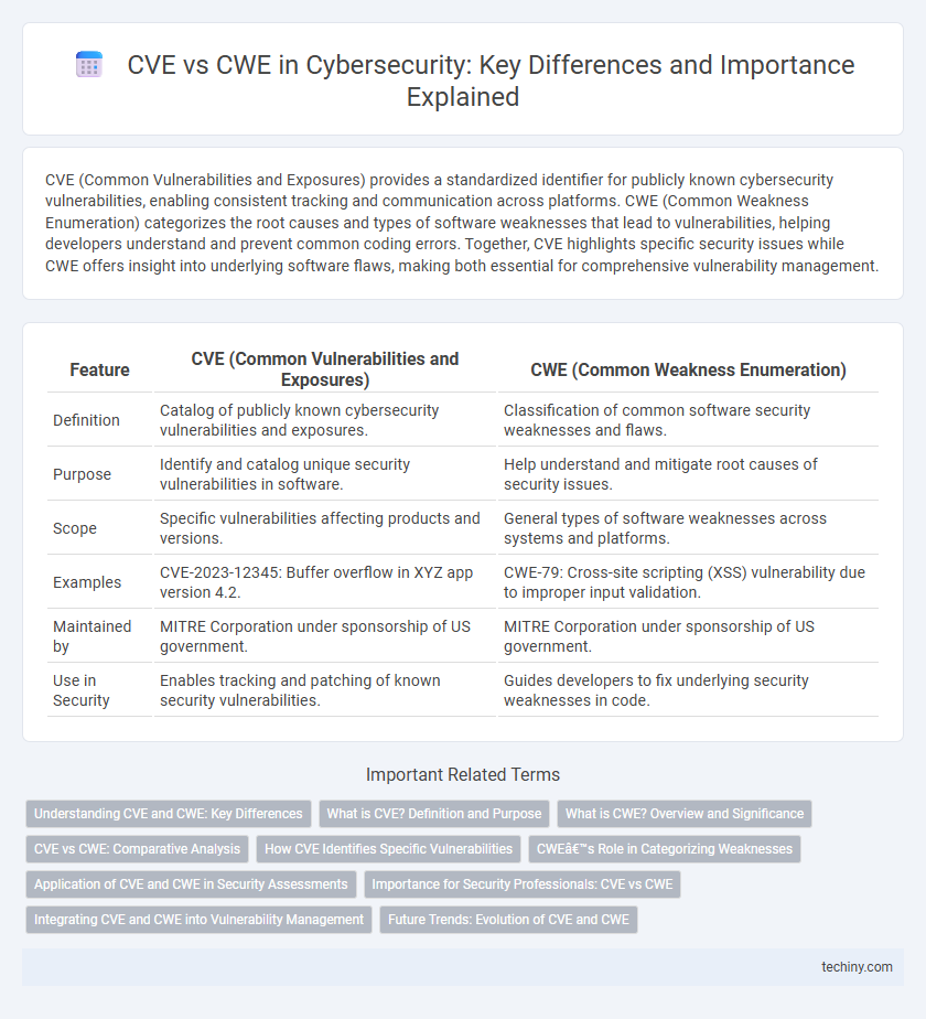 CVE vs CWE in Cybersecurity: Key Differences and Importance Explained