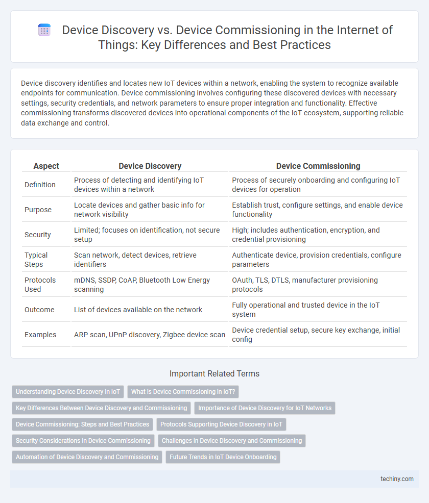 Device Discovery vs. Device Commissioning in the Internet of Things: Key Differences and Best Practices