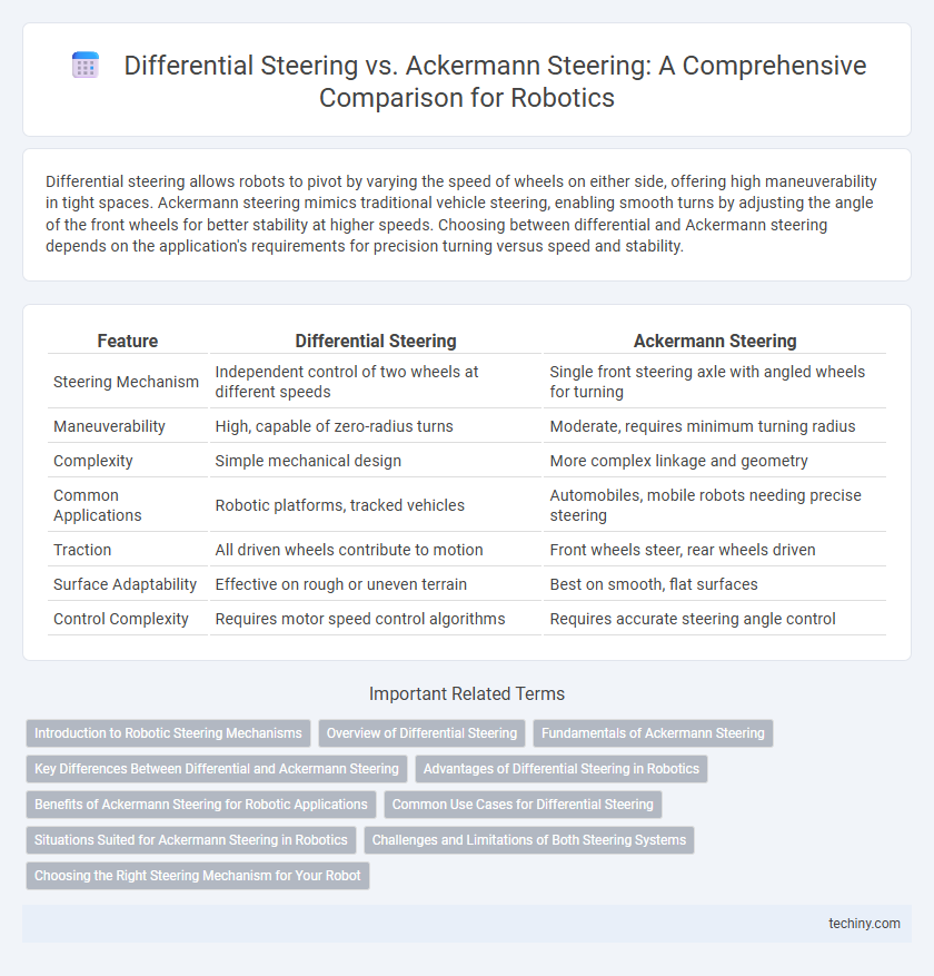 Differential Steering vs. Ackermann Steering: A Comprehensive Comparison for Robotics