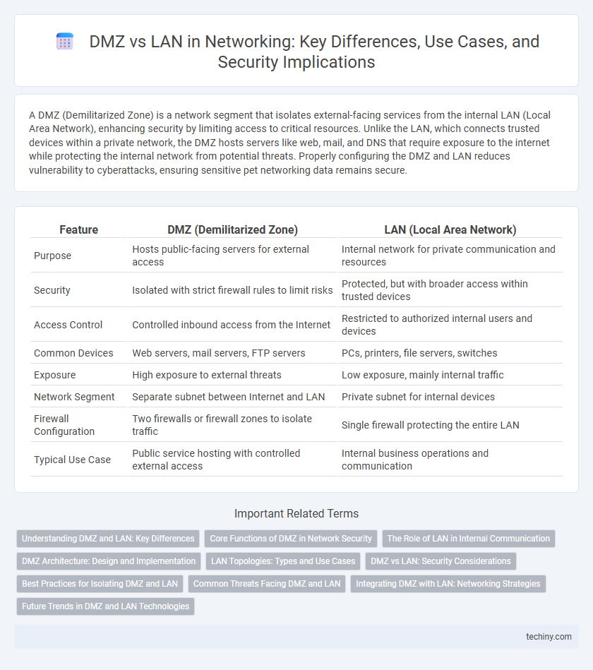 DMZ vs LAN in Networking: Key Differences, Use Cases, and Security Implications