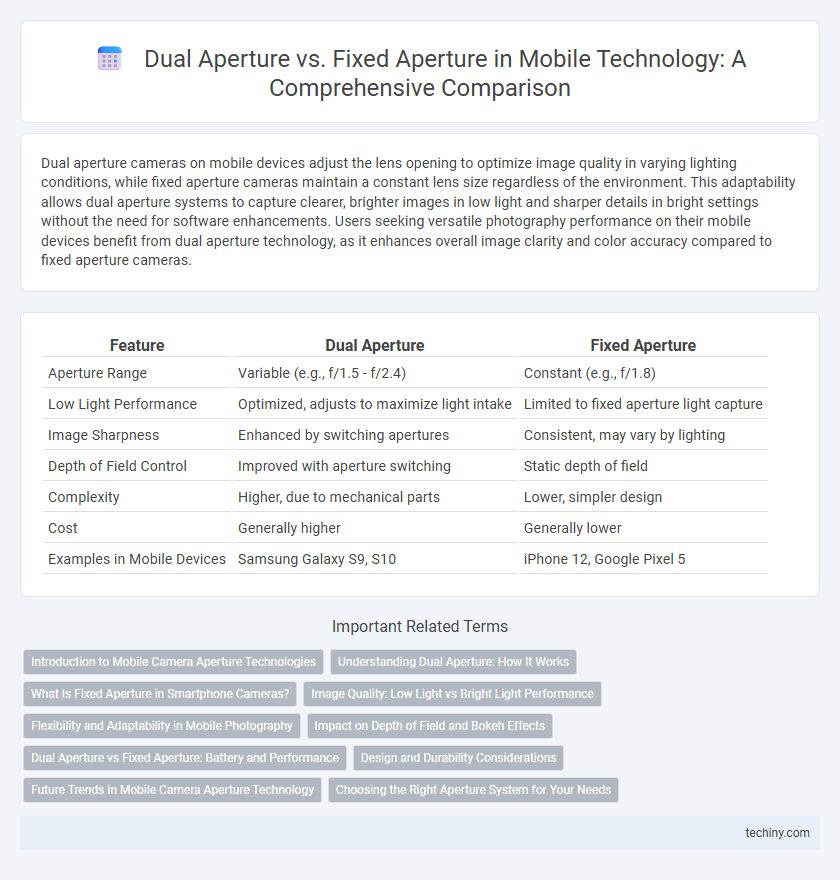 Dual Aperture vs. Fixed Aperture in Mobile Technology: A Comprehensive Comparison