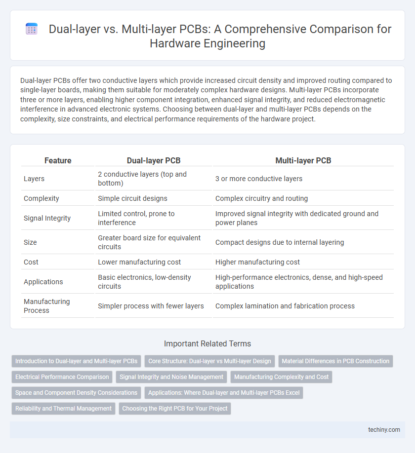 Dual-layer vs. Multi-layer PCBs: A Comprehensive Comparison for Hardware Engineering