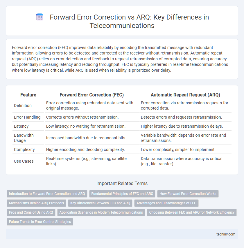 Forward Error Correction vs ARQ: Key Differences in Telecommunications