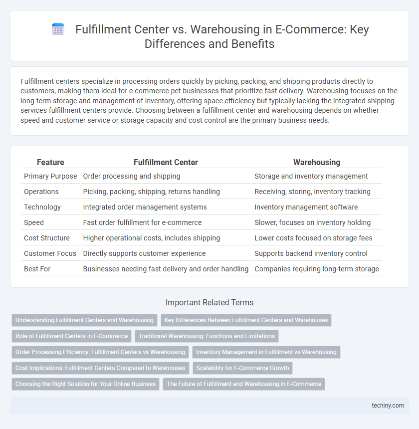 Fulfillment Center vs. Warehousing in E-Commerce: Key Differences and Benefits