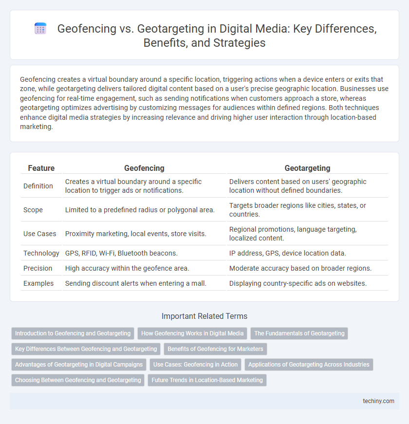 Geofencing vs. Geotargeting in Digital Media: Key Differences, Benefits, and Strategies