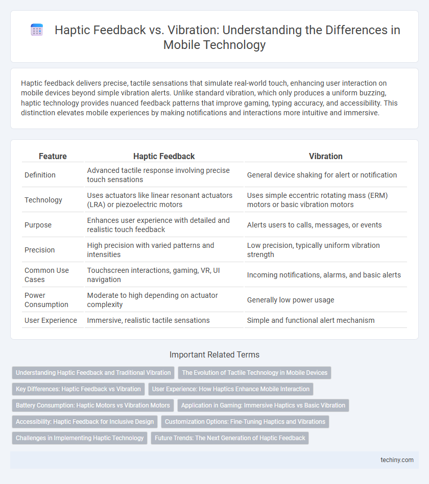 Haptic Feedback vs. Vibration: Understanding the Differences in Mobile Technology