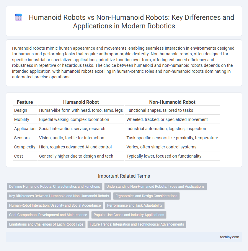 Humanoid Robots vs Non-Humanoid Robots: Key Differences and Applications in Modern Robotics