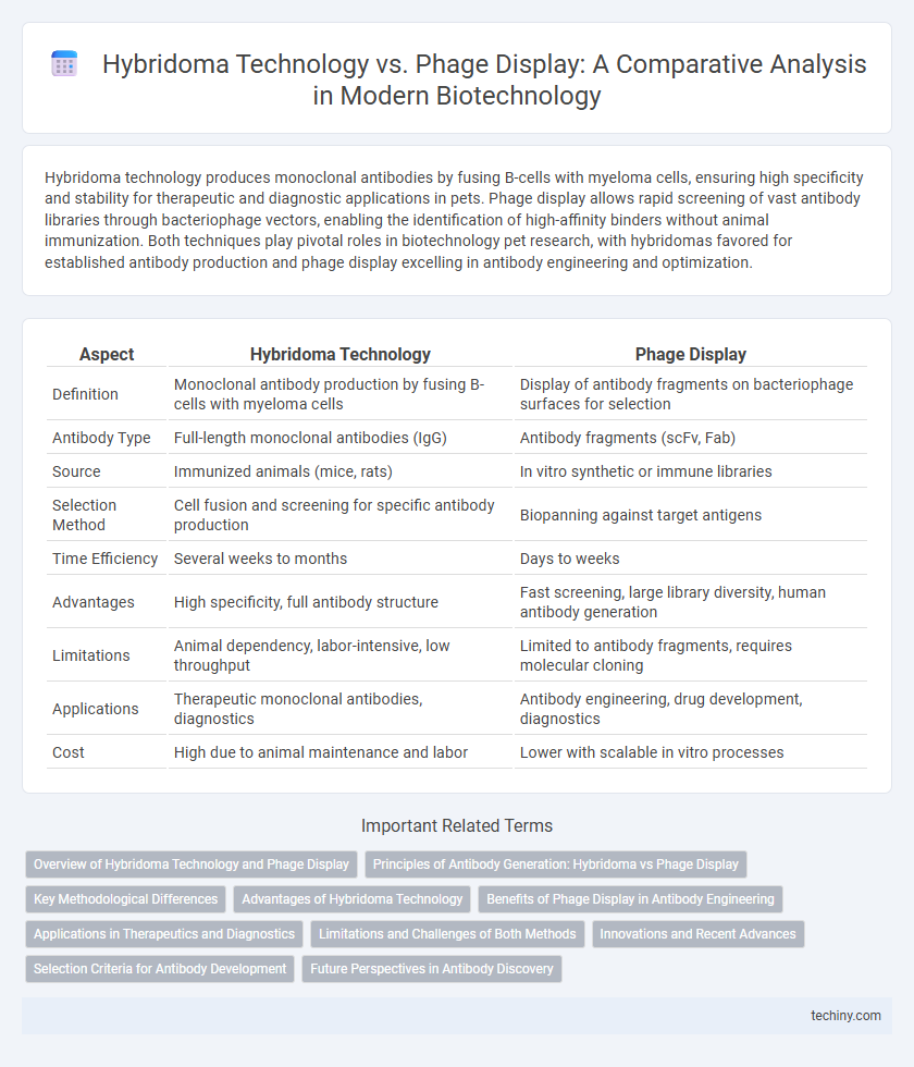 Hybridoma Technology vs. Phage Display: A Comparative Analysis in Modern Biotechnology