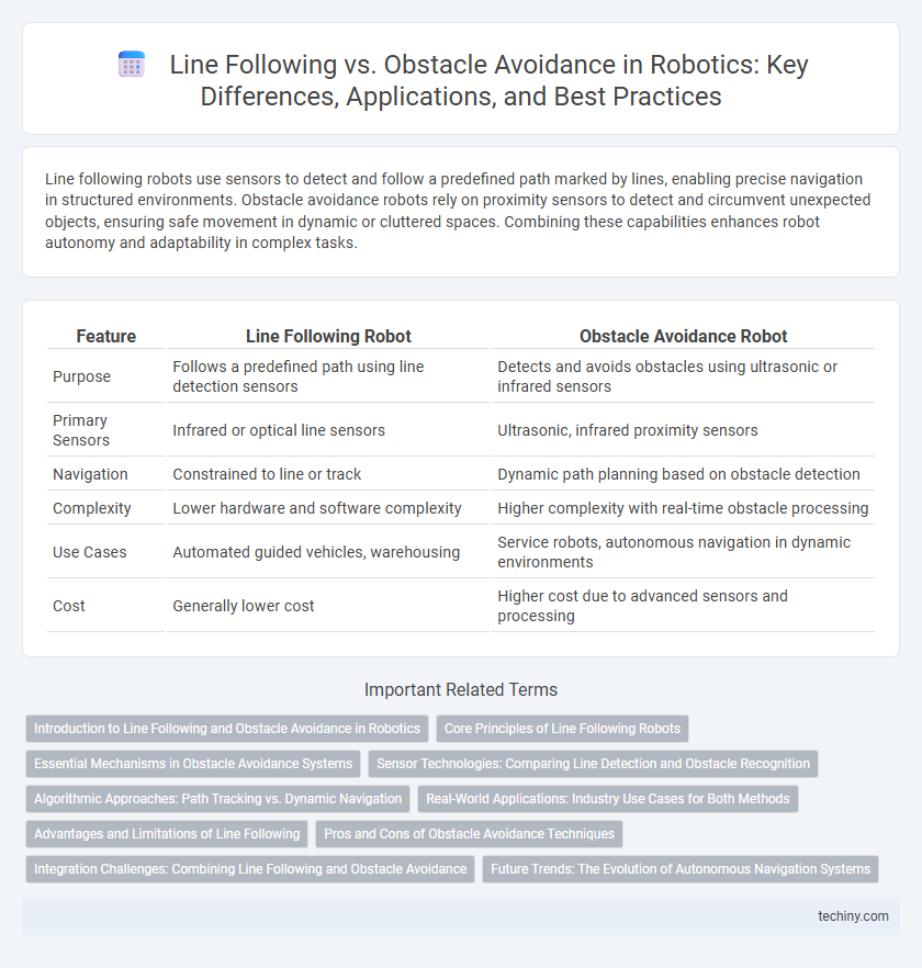 Line Following vs. Obstacle Avoidance in Robotics: Key Differences, Applications, and Best Practices