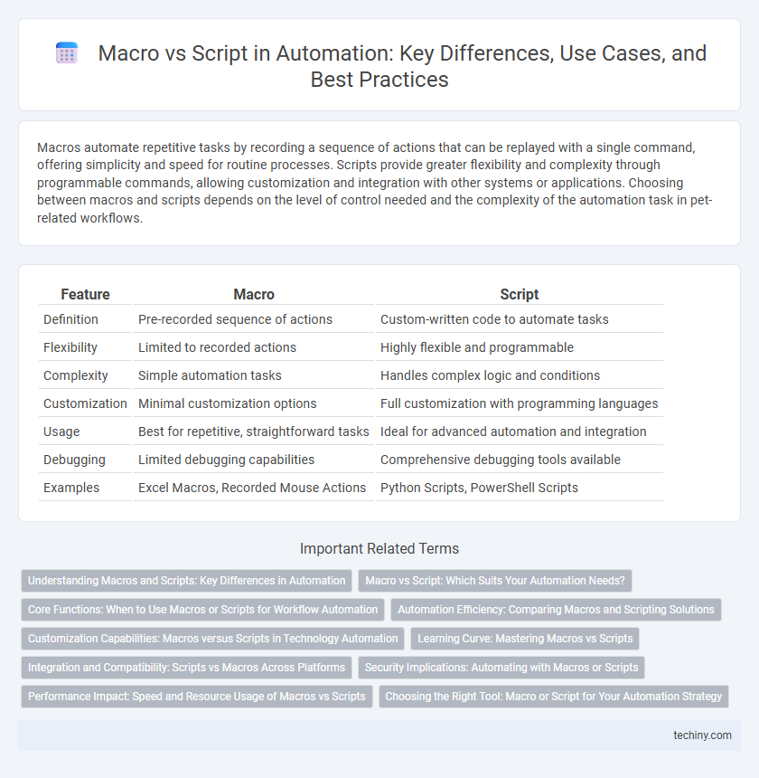 Macro vs Script in Automation: Key Differences, Use Cases, and Best Practices