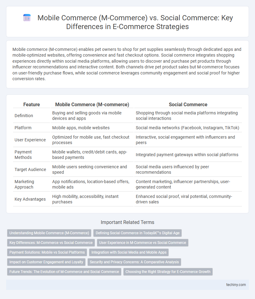 Mobile Commerce (M-Commerce) vs. Social Commerce: Key Differences in E-Commerce Strategies