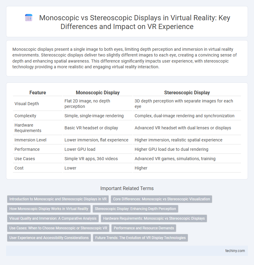 Monoscopic vs Stereoscopic Displays in Virtual Reality: Key Differences and Impact on VR Experience