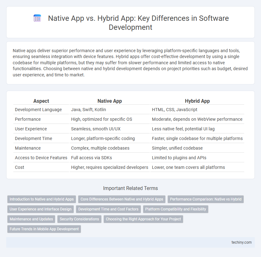 Native App vs. Hybrid App: Key Differences in Software Development