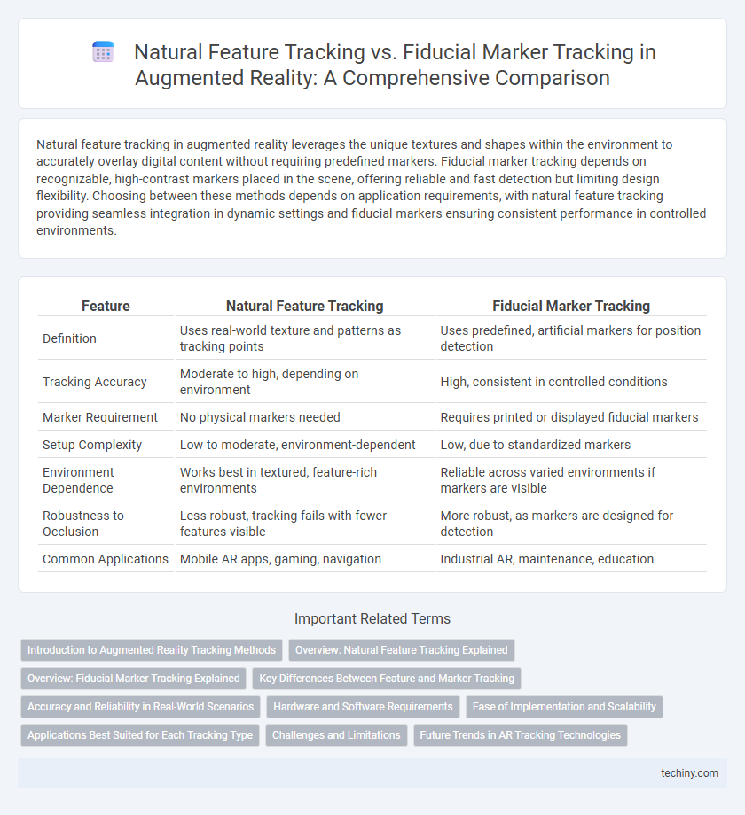 Natural Feature Tracking vs. Fiducial Marker Tracking in Augmented Reality: A Comprehensive Comparison