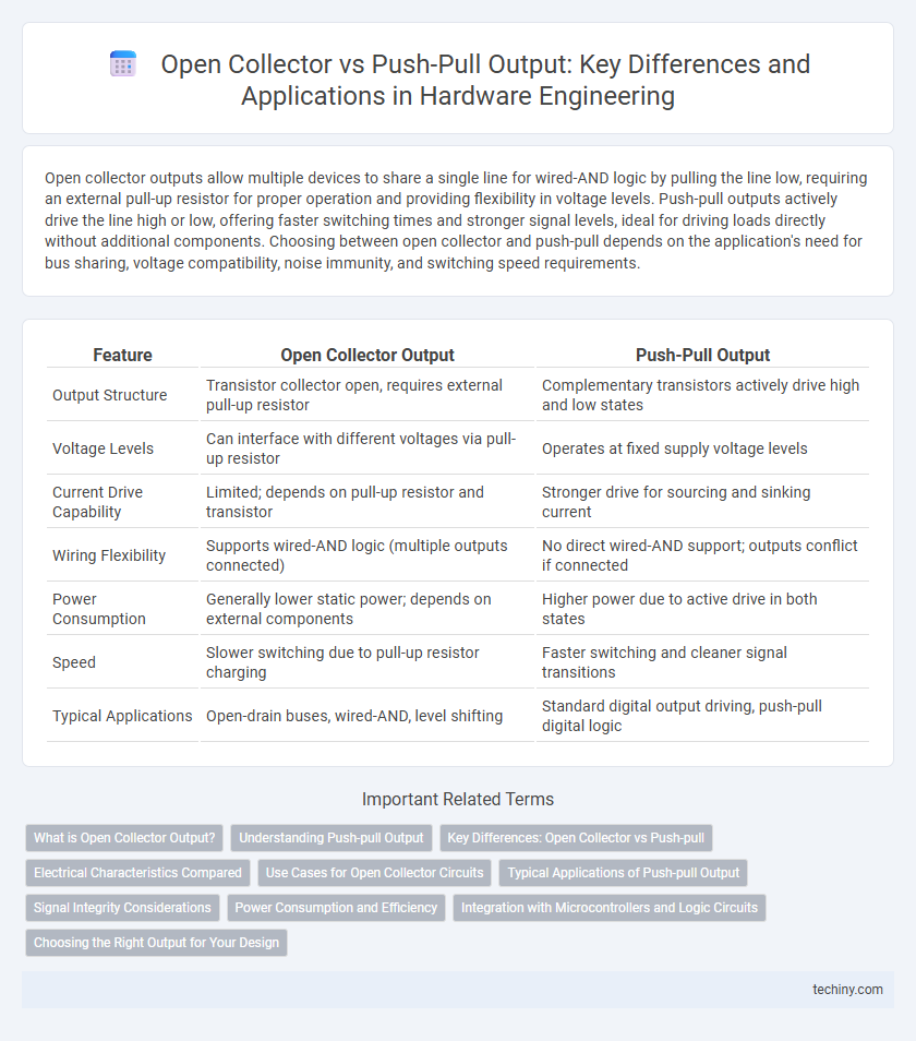 Open Collector vs Push-Pull Output: Key Differences and Applications in Hardware Engineering