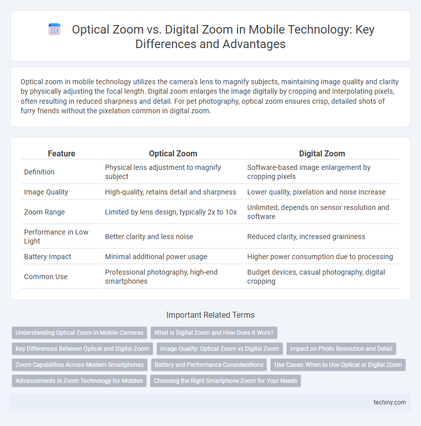 Optical Zoom vs. Digital Zoom in Mobile Technology: Key Differences and Advantages