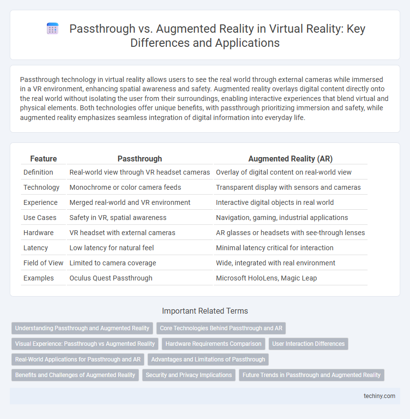 Passthrough vs. Augmented Reality in Virtual Reality: Key Differences and Applications