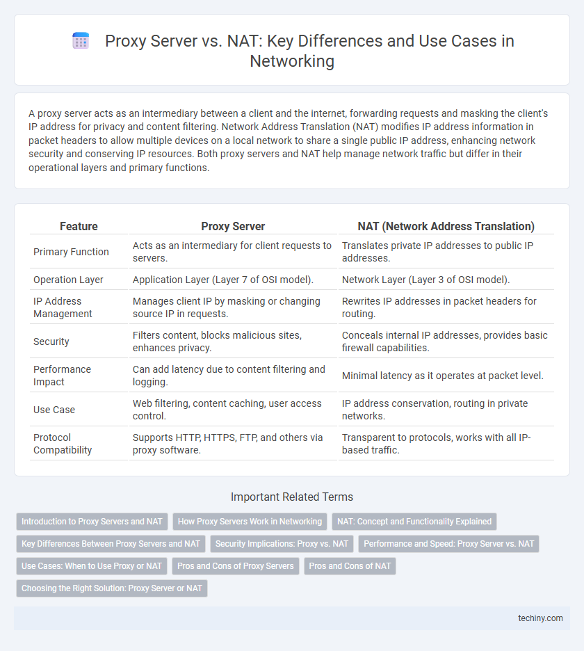 Proxy Server vs. NAT: Key Differences and Use Cases in Networking