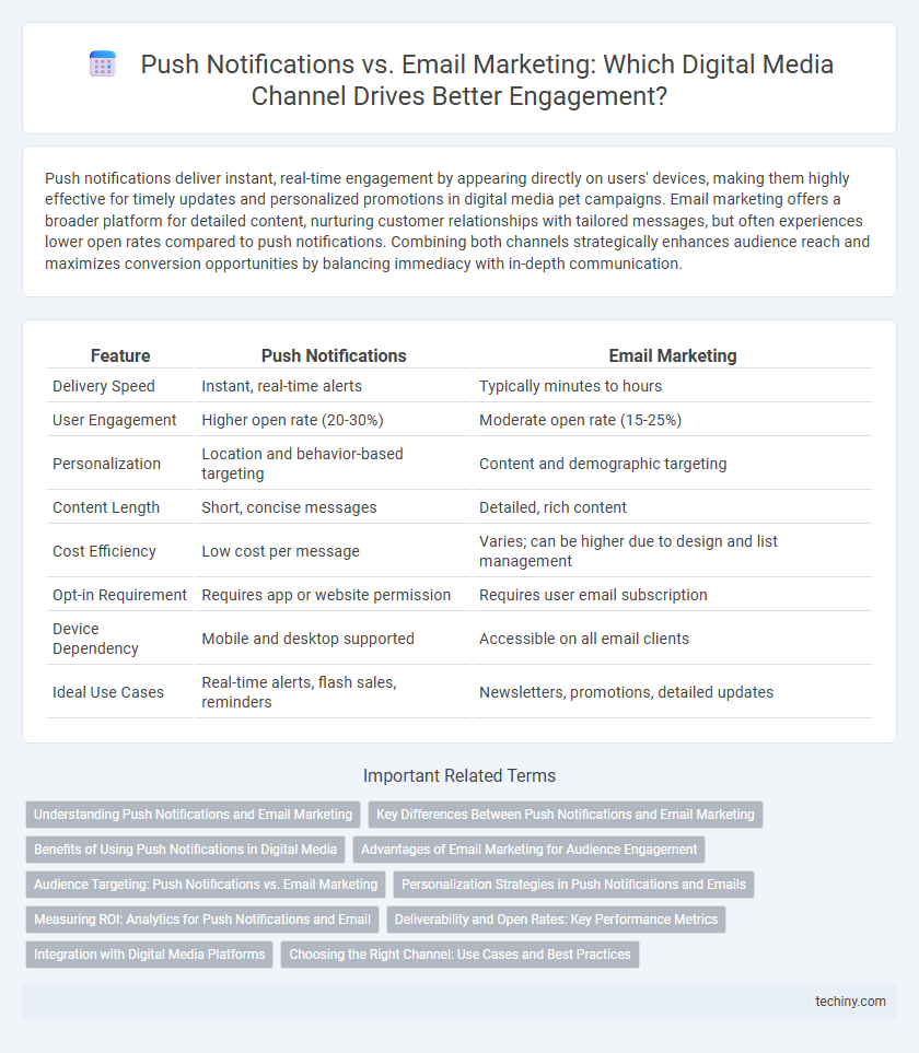Push Notifications vs. Email Marketing: Which Digital Media Channel Drives Better Engagement?
