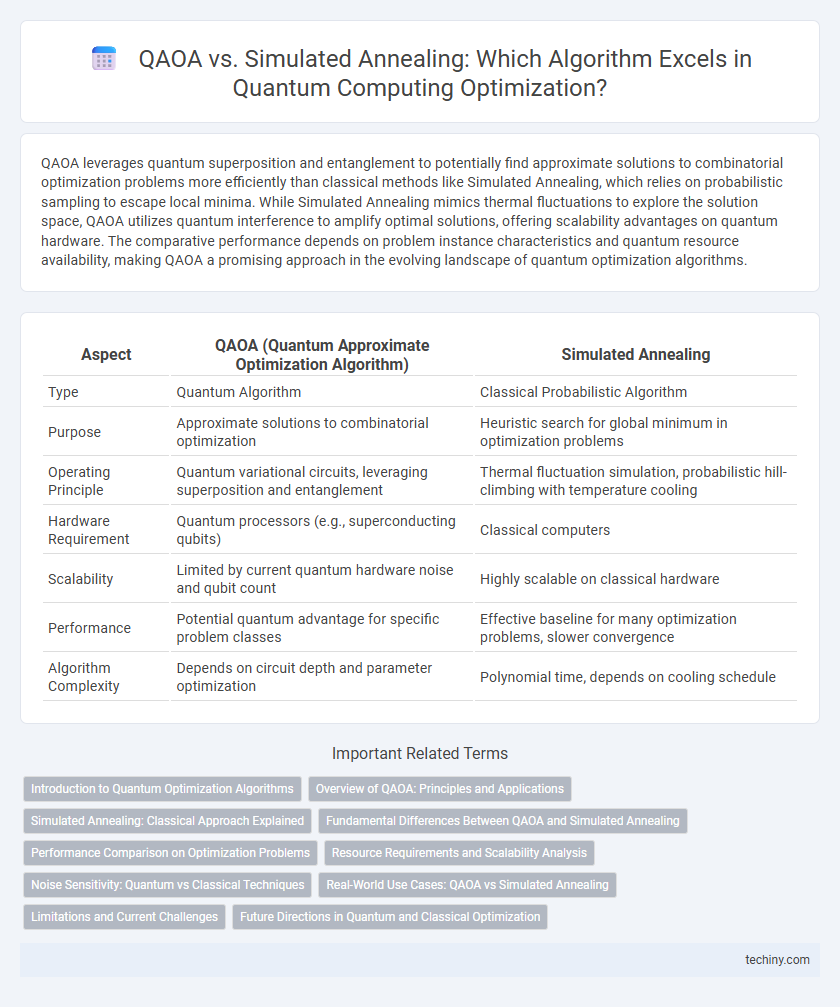 QAOA vs. Simulated Annealing: Which Algorithm Excels in Quantum Computing Optimization?