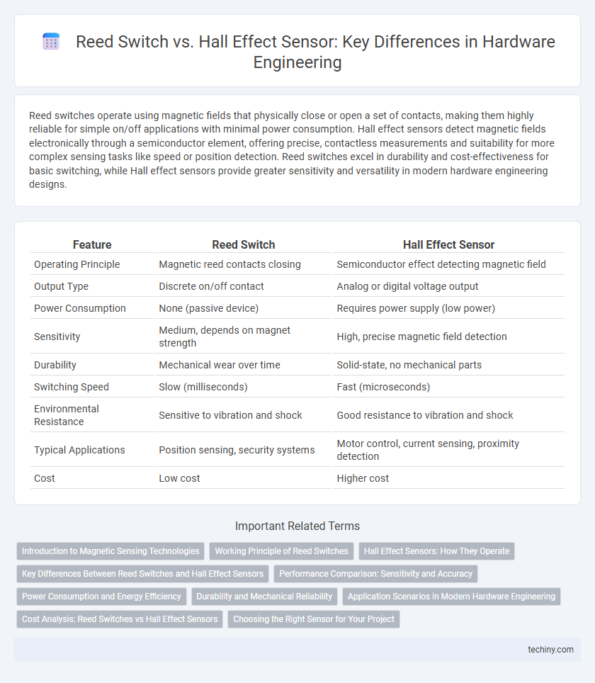 Reed Switch vs. Hall Effect Sensor: Key Differences in Hardware Engineering