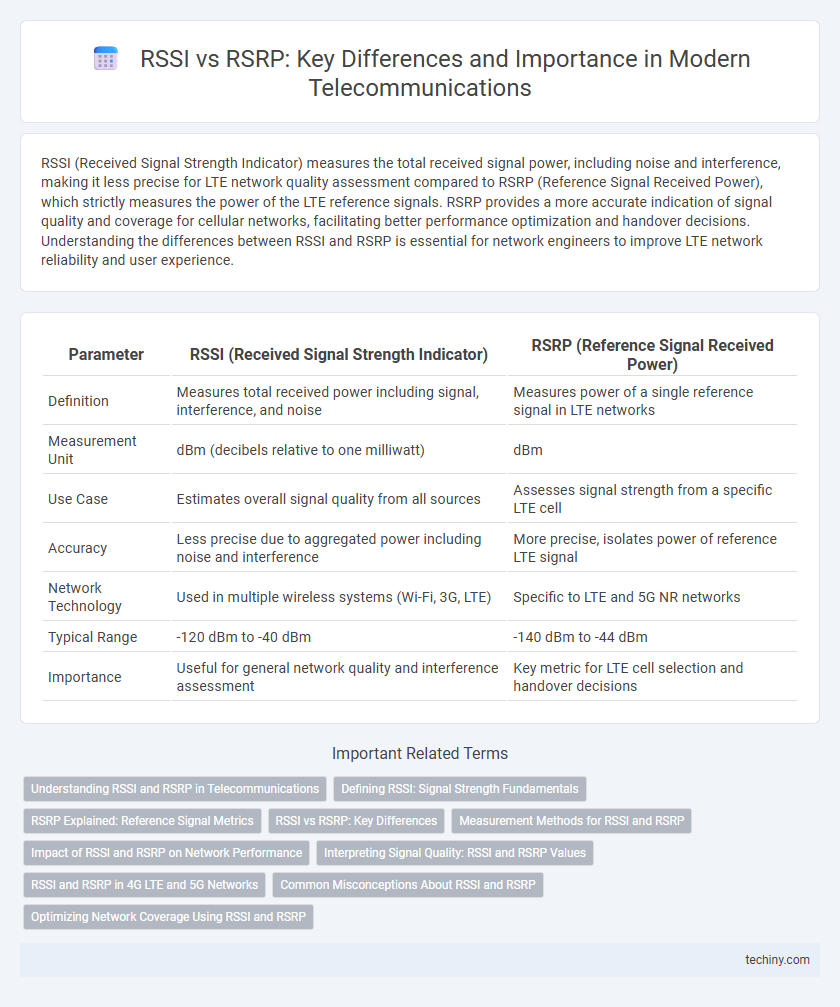RSSI vs RSRP: Key Differences and Importance in Modern Telecommunications
