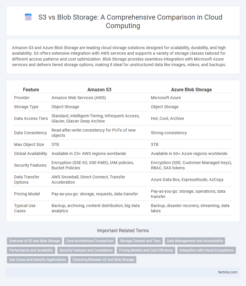 S3 vs Blob Storage: A Comprehensive Comparison in Cloud Computing