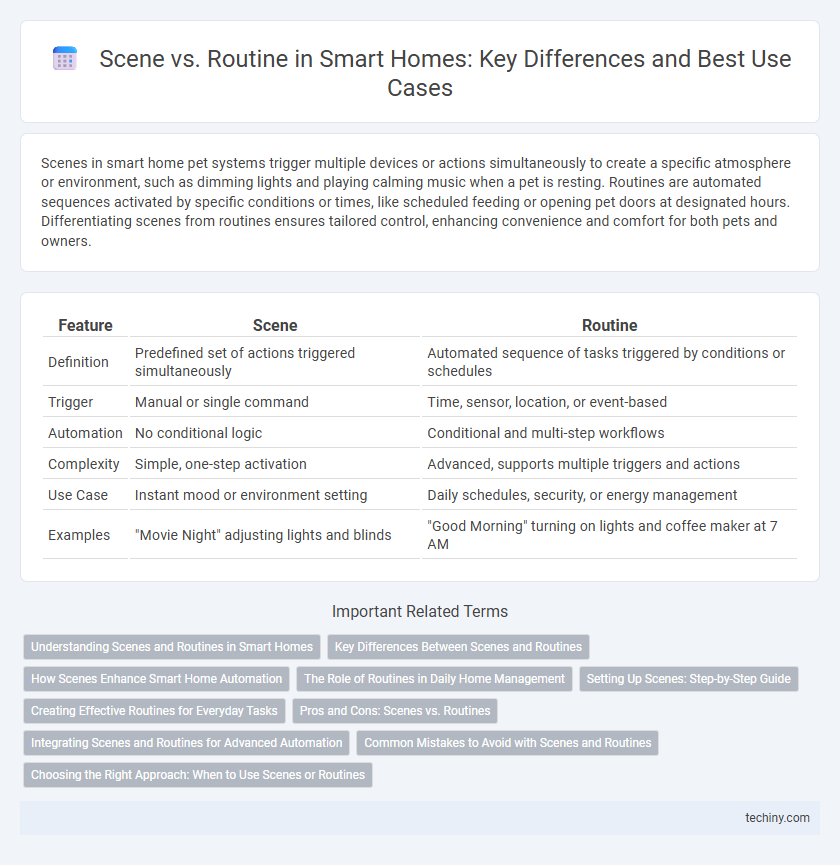 Scene vs. Routine in Smart Homes: Key Differences and Best Use Cases