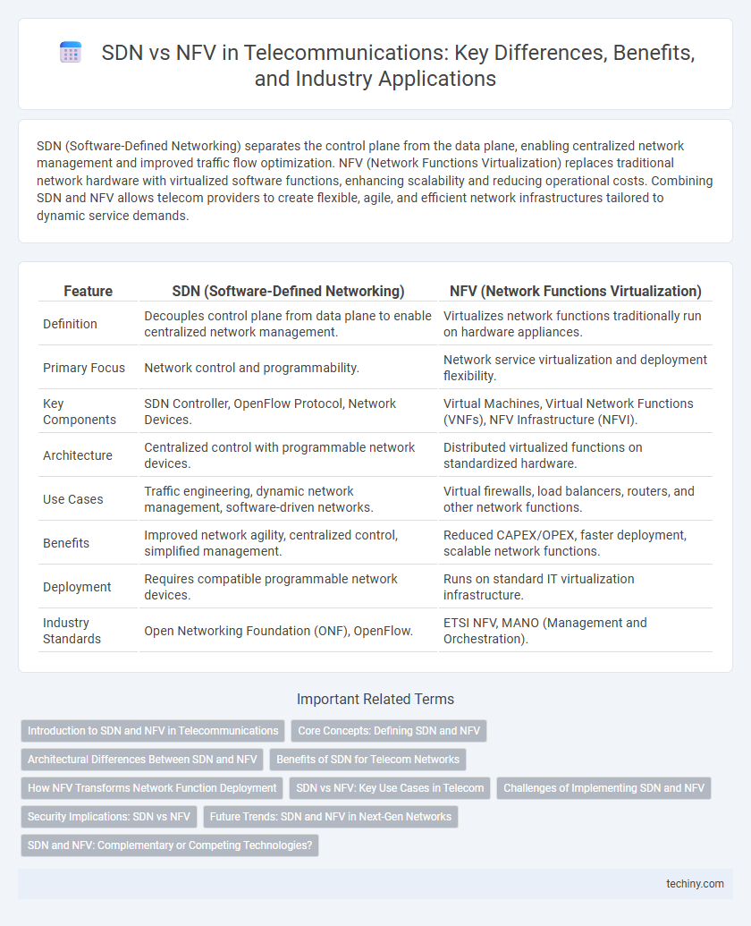 SDN vs NFV in Telecommunications: Key Differences, Benefits, and Industry Applications