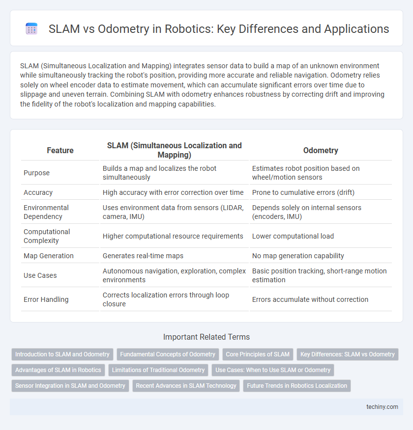 SLAM vs Odometry in Robotics: Key Differences and Applications