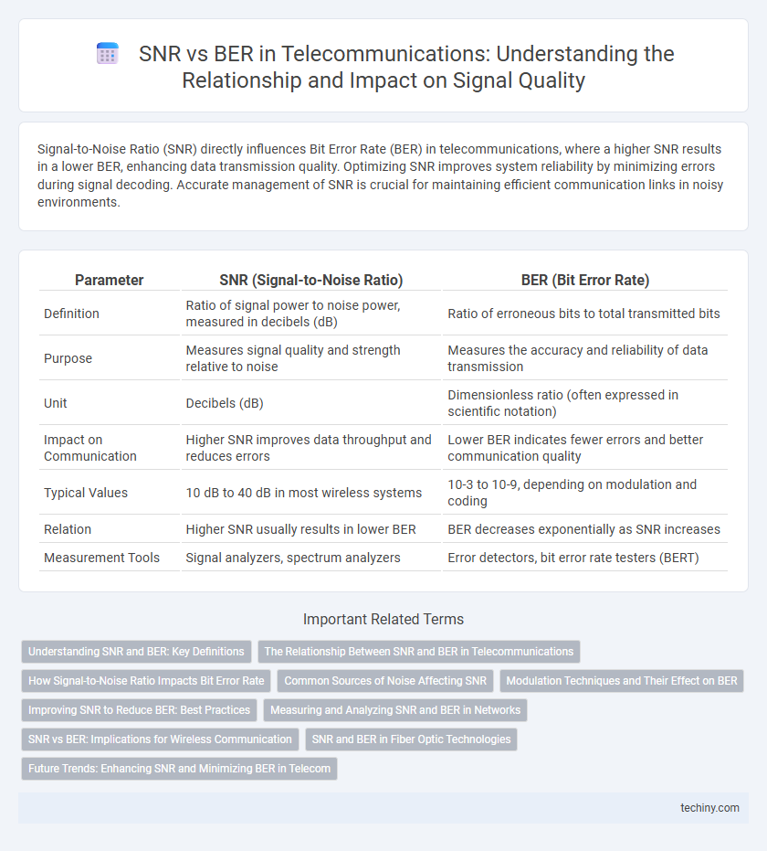 SNR vs BER in Telecommunications: Understanding the Relationship and Impact on Signal Quality