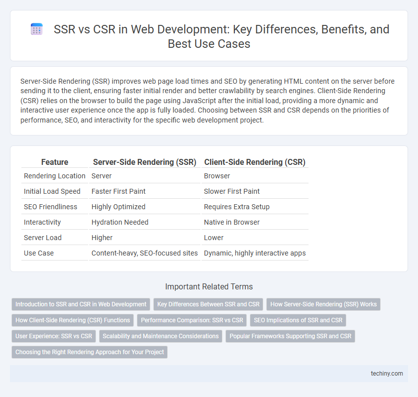 SSR vs CSR in Web Development: Key Differences, Benefits, and Best Use Cases