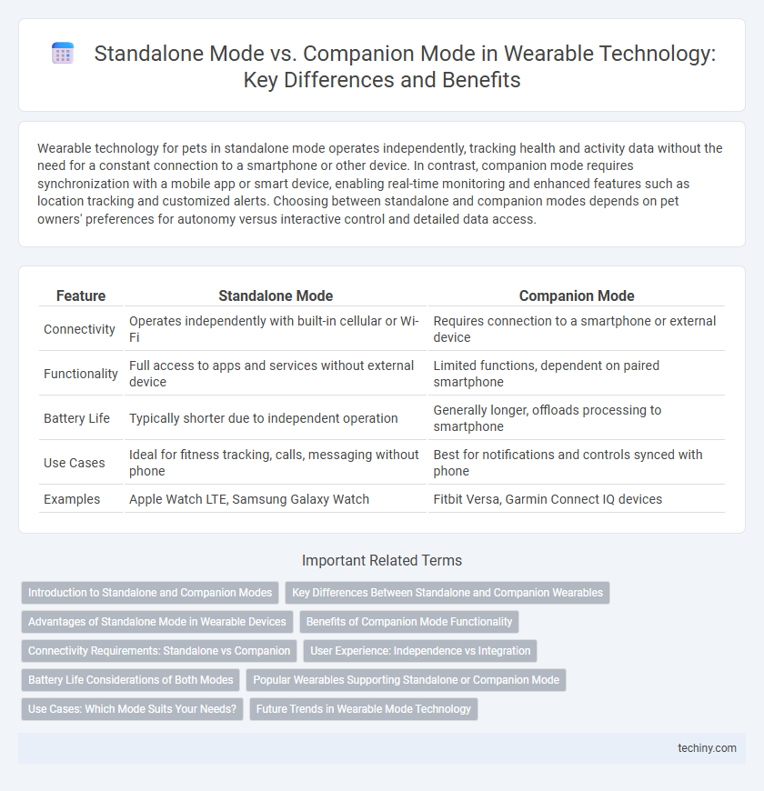 Standalone Mode vs. Companion Mode in Wearable Technology: Key Differences and Benefits