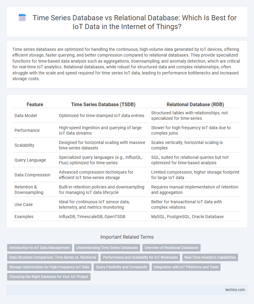 Time Series Database vs Relational Database: Which Is Best for IoT Data in the Internet of Things?