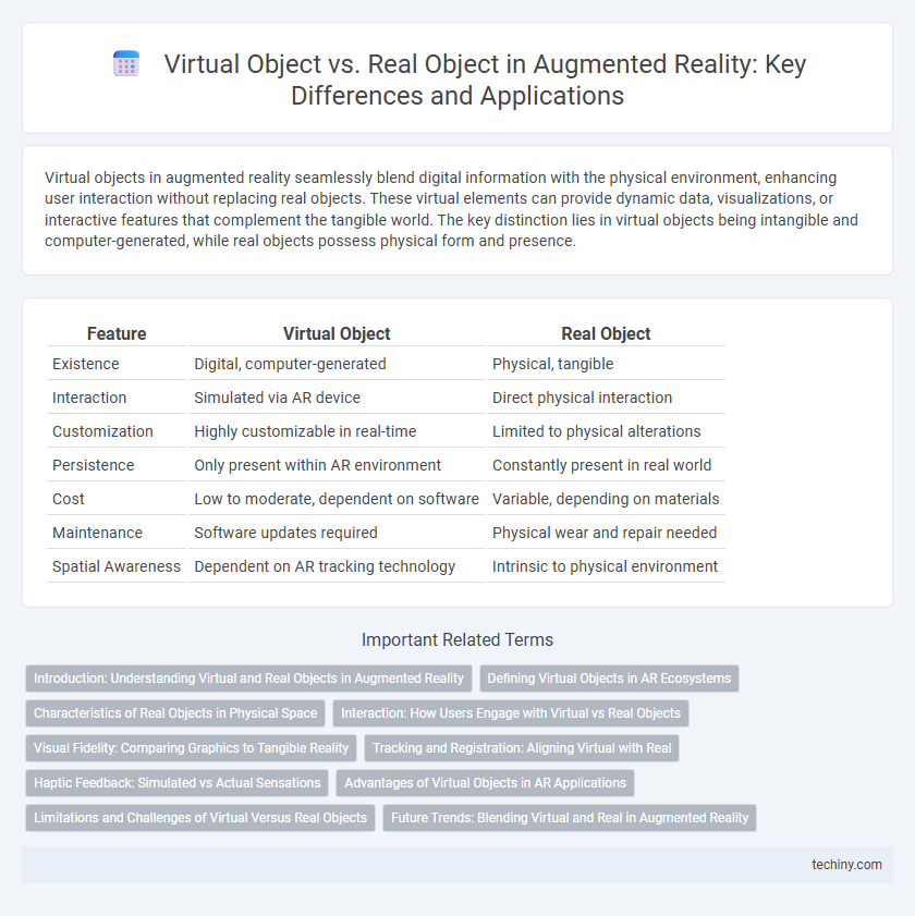 Virtual Object vs. Real Object in Augmented Reality: Key Differences and Applications