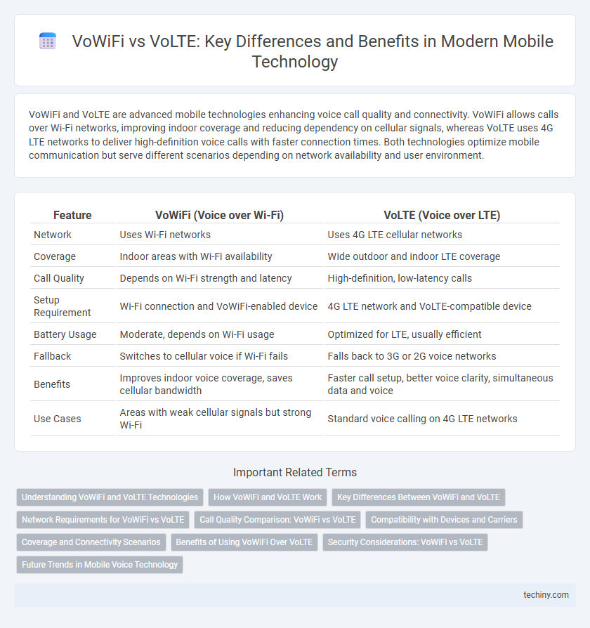 VoWiFi vs VoLTE: Key Differences and Benefits in Modern Mobile Technology
