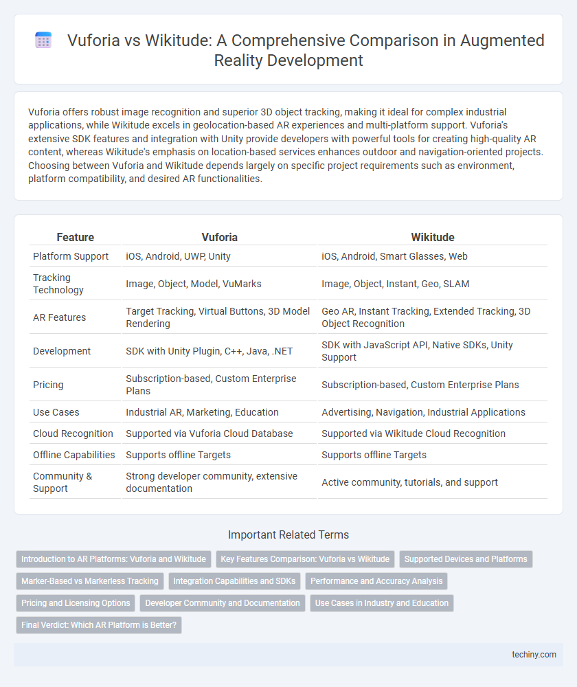Vuforia vs Wikitude: A Comprehensive Comparison in Augmented Reality Development