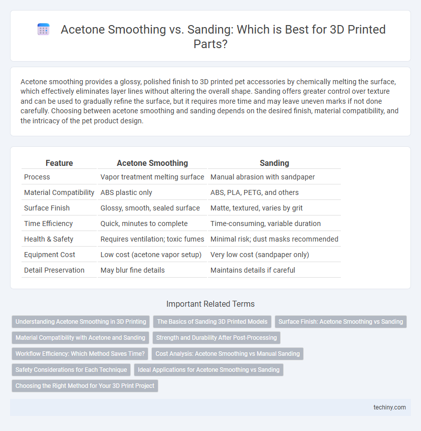 Acetone Smoothing vs. Sanding: Which is Best for 3D Printed Parts?