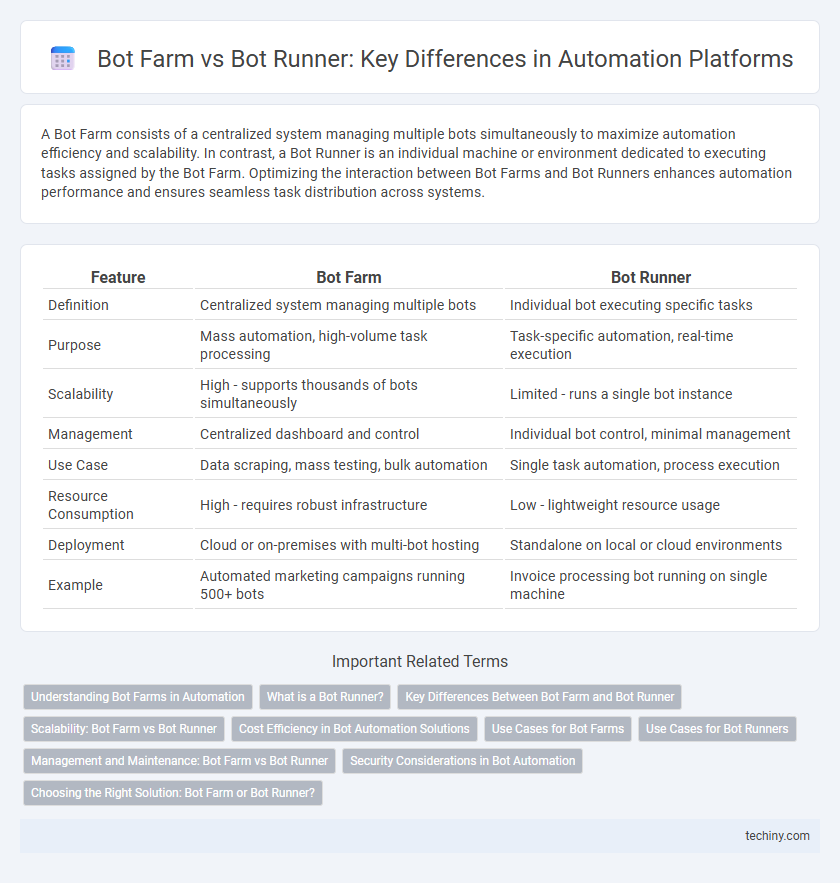 Bot Farm vs Bot Runner: Key Differences in Automation Platforms